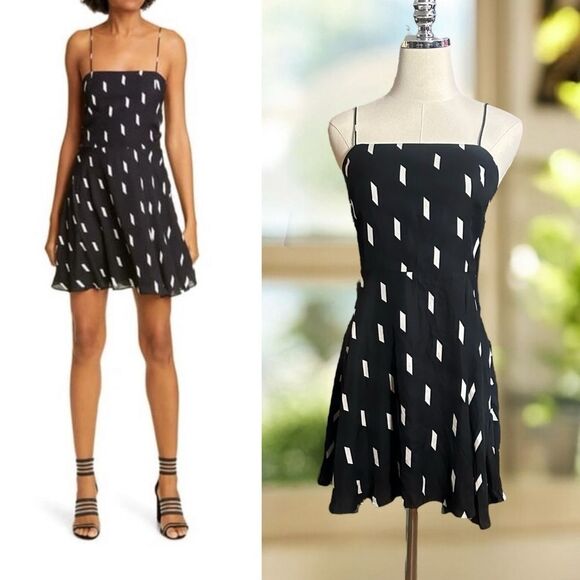 NWT Alice + Olivia $330 Glinda Spaghetti Strap Minidress - Picture 1 of 13